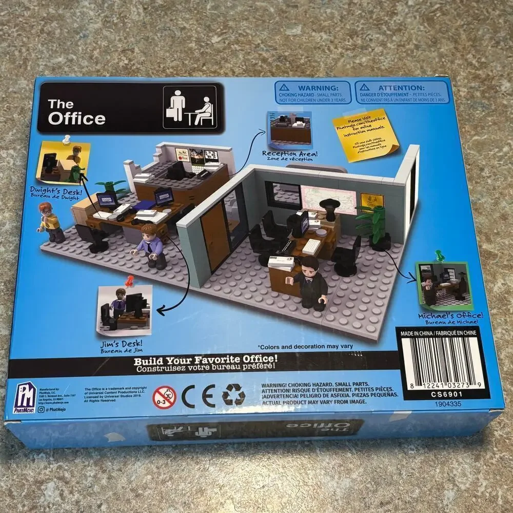 The Office Dunder Mifflin Scranton Branch Construction Building Block Set New